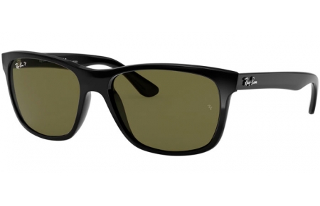 Sunglasses - Ray-Ban® - Ray-Ban® RB4181 - 601/9A SHINY BLACK // GREEN POLARIZED