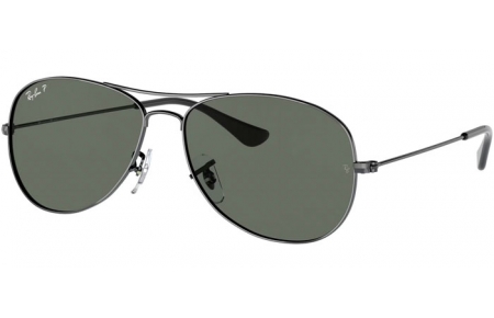 Gafas de Sol - Ray-Ban® - Ray-Ban® RB3362 COCKPIT - 004/58 GUNMETAL // CRYSTAL GREEN POLARIZED