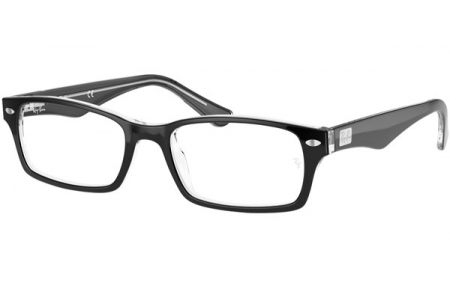 Lunettes de vue - Ray-Ban® - RX5206 - 2034 TOP BLACK ON TRANSPARENT