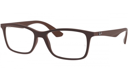 Lunettes de vue - Ray-Ban® - RX7047 - 5451 MATTE TRANSPARENT BROWN