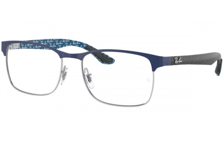 Lunettes de vue - Ray-Ban® - RX8416 - 3016 SILVER ON TOP MATTE BLUE