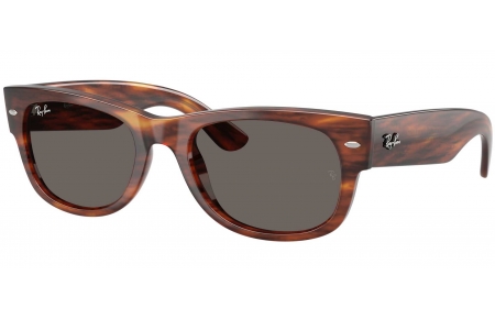 Gafas de Sol - Ray-Ban - RB0832S MEGA WAYFARER II - 954/B1 HAVANA STRIPED // DARK GREY