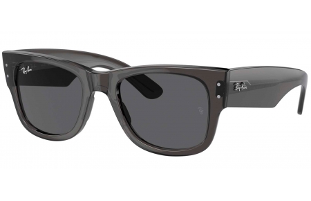 Gafas de Sol - Ray-Ban - RB0840S MEGA WAYFARER - 1406B1  TRANSPARENT BLACK // DARK GREY