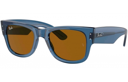 Gafas de Sol - Ray-Ban - RB0840S MEGA WAYFARER - 668073  TRANSPARENT BLUE // BROWN