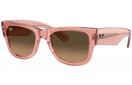 Gafas de Sol - Ray-Ban - RB0840S MEGA WAYFARER - 684843  TRANSPARENT PINK // BROWN GRADIENT