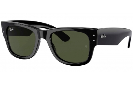 Gafas de Sol - Ray-Ban - RB0840S MEGA WAYFARER - 901/31 BLACK // GREEN