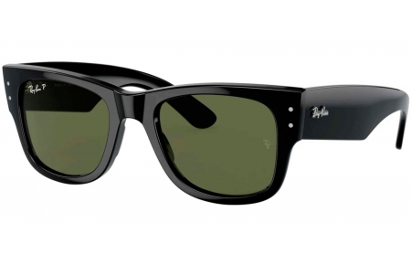 Gafas de Sol - Ray-Ban - RB0840S MEGA WAYFARER - 901/58 BLACK // GREEN POLARIZED
