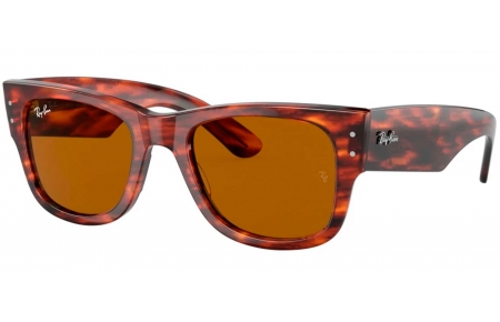Gafas de Sol - Ray-Ban - RB0840S MEGA WAYFARER - 954/33 STRIPED HAVANA // BROWN