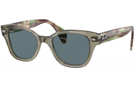 Gafas de Sol - Ray-Ban - RB0880S - 66353R TRANSPARENT GREEN // DARK BLUE POLARIZED