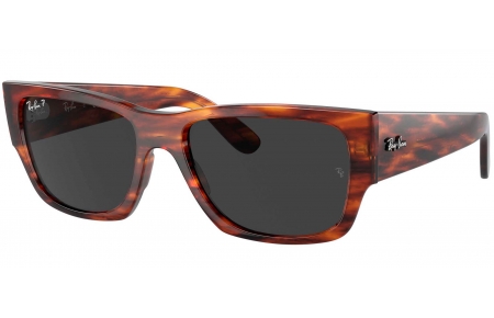 Gafas de Sol - Ray-Ban - RB0947S CARLOS - 954/48 STRIPED HAVANA // BLACK POLARIZED