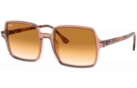 Gafas de Sol - Ray-Ban - RB1973 SQUARE II - 128151 TRANSPARENT LIGHT BROWN // BROWN GRADIENT