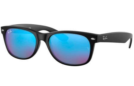 Gafas de Sol - Ray-Ban - RB2132 NEW WAYFARER - 622/17 RUBBER BLACK // GREY MIRROR BLUE