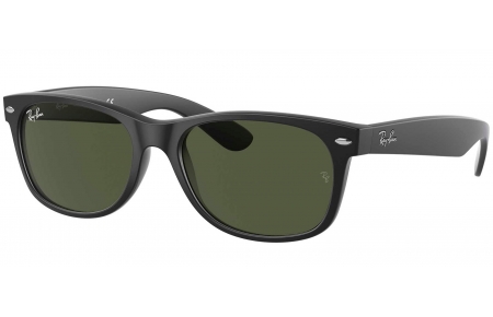 Gafas de Sol - Ray-Ban - RB2132 NEW WAYFARER - 622 RUBBER BLACK // CRYSTAL GREEN