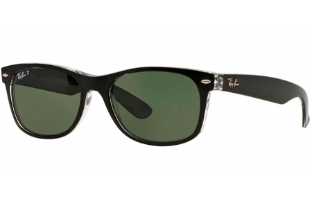 Gafas de Sol - Ray-Ban - RB2132 NEW WAYFARER - 630971 MATTE BLACK ON OPAL ICE // GREY GRADIENT