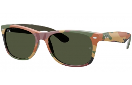 Gafas de Sol - Ray-Ban - RB2132 NEW WAYFARER - 682331  CAMOUFLAGE GREEN // GREEN