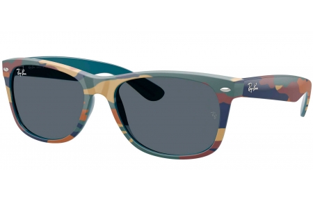 Gafas de Sol - Ray-Ban - RB2132 NEW WAYFARER - 6824R5  CAMOUFLAGE BLUE // BLUE