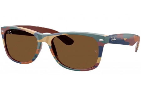 Gafas de Sol - Ray-Ban - RB2132 NEW WAYFARER - 682533  BROWN AND BLUE CAMOUFLAGE // DARK BROWN