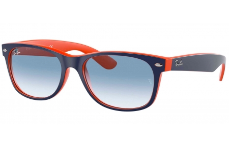 Gafas de Sol - Ray-Ban - RB2132 NEW WAYFARER - 789/3F TOP BLUE ORANGE // CRYSTAL GRADIENT LIGHT BLUE