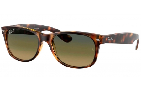 Gafas de Sol - Ray-Ban - RB2132 NEW WAYFARER - 894/76 MATTE HAVANA // BLUE GREEN MIRROR POLARIZED