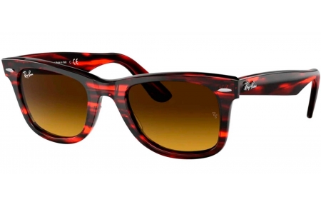 Gafas de Sol - Ray-Ban - RB2140 ORIGINAL WAYFARER - 136285 STRIPED RED // BROWN GRADIENT