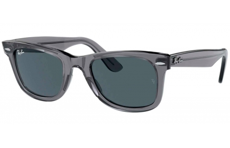 Gafas de Sol - Ray-Ban - RB2140 ORIGINAL WAYFARER - 6773R5  TRANSPARENT GREY // DARK BLUE