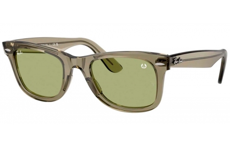 Gafas de Sol - Ray-Ban - RB2140 ORIGINAL WAYFARER - 68694E  TRANSPARENT GREEN // BOTTLE GREEN