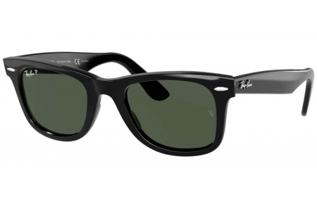 Gafas de Sol - Ray-Ban - RB2140 ORIGINAL WAYFARER - 901/58 BLACK CRYSTAL // GREEN POLARIZED