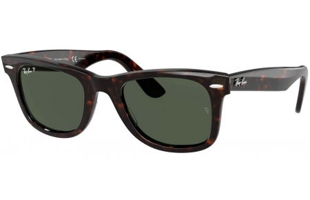 Gafas de Sol - Ray-Ban - RB2140 ORIGINAL WAYFARER - 902/58 TORTOISE // GREEN POLARIZED