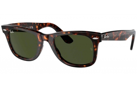 Gafas de Sol - Ray-Ban - RB2140 ORIGINAL WAYFARER - 902 TORTOISE // CRYSTAL GREEN