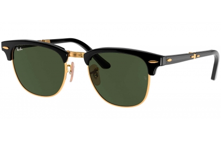 Gafas de Sol - Ray-Ban - RB2176 CLUBMASTER FOLDING - 901 BLACK // CRYSTAL GREEN