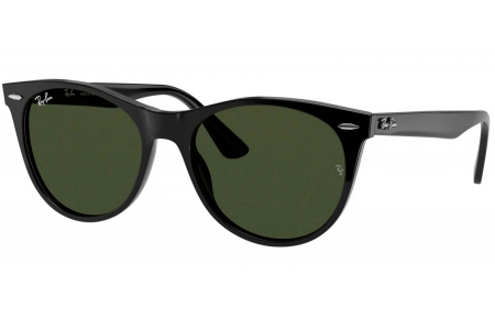 Gafas de Sol - Ray-Ban - RB2185 WAYFARER II - 901/31 BLACK // GREEN