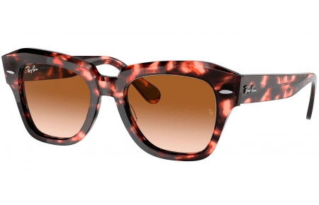 Gafas de Sol - Ray-Ban - RB2186 STATE STREET - 133451 PINK HAVANA // BROWN GRADIENT