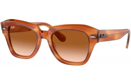 Gafas de Sol - Ray-Ban - RB2186 STATE STREET - 140351  STRIPED BROWN // BROWN GRADIENT ANTIREFLECTION