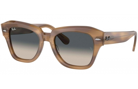 Gafas de Sol - Ray-Ban - RB2186 STATE STREET - 140571  STRIPED GREEN // GREY GRADIENT ANTIREFLECTION