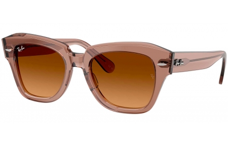 Gafas de Sol - Ray-Ban - RB2186 STATE STREET - 682785  TRANSPARENT LIGHT BROWN // BROWN GRADIENT