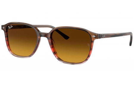 Gafas de Sol - Ray-Ban - RB2193 LEONARD - 138085  BROWN AND RED STRIPED // BROWN GRADIENT