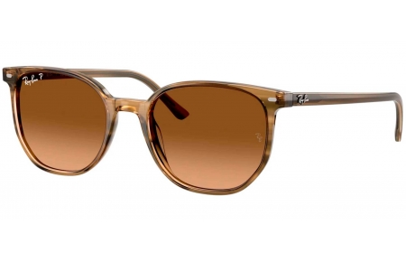 Gafas de Sol - Ray-Ban - RB2197 ELLIOT - 1439M2  STRIPED GREEN // BROWN GRADIENT POLARIZED