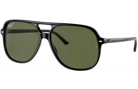 Gafas de Sol - Ray-Ban - RB2198 BILL - 901/58 BLACK // GREEN POLARIZED