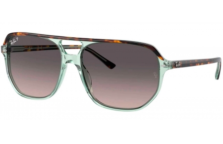 Gafas de Sol - Ray-Ban - RB2205 BILL ONE - 1376M3  HAVANA ON TRANSPARENT GREEN // GREY GRADIENT POLARIZED