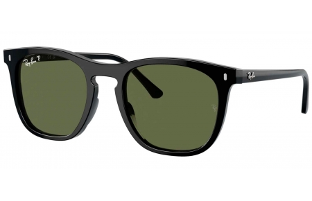 Gafas de Sol - Ray-Ban - RB2210 - 901/58 BLACK // DARK GREEN POLARIZED