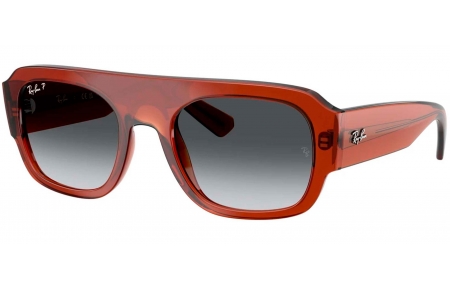 Gafas de Sol - Ray-Ban - RB2218 - 6678T3  TRANSPARENT BROWN // GREY GRADIENT POLARIZED