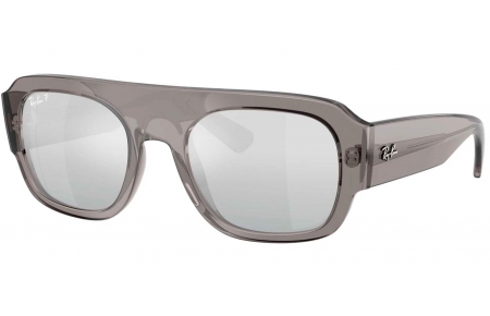 Gafas de Sol - Ray-Ban - RB2218 - 668482  TRANSPARENT GREY // GREY GRADIENT MIRROR SILVER POLARIZED