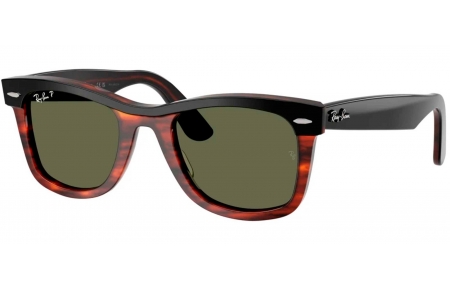 Gafas de Sol - Ray-Ban - RB2240  WAYFARER - 144058  BLACK ON HAVANA // GREEN POLARIZED