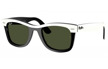 Gafas de Sol - Ray-Ban - RB2240  WAYFARER - 144431  WHITE ON BLACK // GREEN