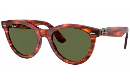 Gafas de Sol - Ray-Ban - RB2241 WAYFARER WAY - 954/58 STRIPED HAVANA // DARK GREEN POLARIZED