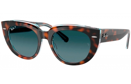 Gafas de Sol - Ray-Ban - RB2286 DOREEN - 1413S3  DARK HAVANA ON TRANSPARENT MULTICOLOR // BLUE GRADIENT POLARIZED