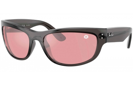Gafas de Sol - Ray-Ban - RB2289 MEGA BALORAMA - 14543E  TRANSPARENT BLACK // PINK POLARIZED