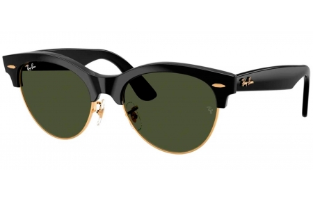 Gafas de Sol - Ray-Ban - RB2341 CLUBMASTER WAY - 901/31 BLACK ON GOLD // GREEN