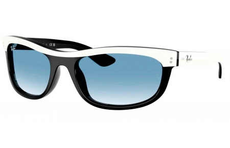 Gafas de Sol - Ray-Ban - RB2489 BALORAMA - 14443F  WHITE ON BLACK // BLUE GRADIENT