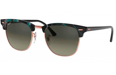 Gafas de Sol - Ray-Ban - RB3016 CLUBMASTER - 125571 SPOTTED GREY GREEN // DARK GREY GRADIENT